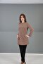 O-Neck Long Sleeve Blouse-Coffee - 7