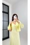 Yellow Modal Shirt Dress - 7004