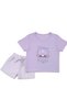 Girl's Shine Written Cotton Shorts Set - 8