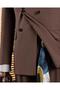 Italian Style Double Breasted Jacket Pants Suit Brown T14114 - 4