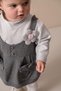 Baby Girl Striped Bodysuit and Dress with Pantyhose as a Gift - 7