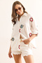 Women's White Ethnic Embroidery Detailed Oversize Ayrobin Shirt Gml-19001355 - 5