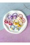 Mini Rubber Buckle with Cartoon Figure Children's Baby School Buckle 5 Pairs - 2