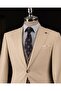 Italian Style Combination Suit Jacket Vest Pant Beige T14037 - 2