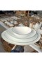 12 Pcs Gold line Opal ware Dinner set - 5