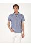Navy Blue Slim Fit Buttoned Polo Collar T-Shirt 50306059-Vr033