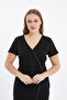 Stone Strip on the Front Plus Size Dress