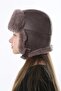 قبعة شتوية من الجلد الطبيعي فروي Ushanka Pilot للجنسين - 3
