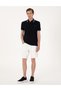 Navy Blue Slim Fit 100% Cotton Polo Collar T-Shirt 50302625-Vr033 - 4