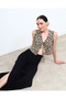 Leopar Crop Yelek - 3