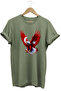 Türkiye Moon Star Turkish Flag Eagle Design Printed 100% Cotton Regular Fit Crew Neck T-Shirt