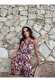بذلة طويلة منقوشة مع جيوب جانبية - 6