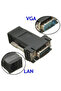 2Pcs Plug Play Vga Extender Rj45 Cat5/Cat6/Cat7 Extender Converter - 2