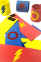 Superhero Mask and Armband Eva Mask Set, Birthday, School Event and Costume Parties - 7