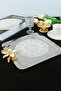 6 Fan Cream Gold Glitter Coasters & Cocktail Napkins - 3
