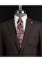 Italian Style Slim Fit Mono Collar Men's Jacket Brown T13787 - 2
