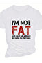 Printed Oversize Crew Neck T-Shirt - White