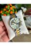 Silver Gold Two Colors Stainless Ipc Plated Metal Men's Wristwatch