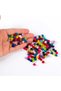 6 mm Round Velvet Beads, Mixed Color Velvet Covered Beads, (25 Gr - 210-220 Pieces)