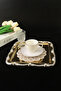 Luxurious Rose Figured Cast Stainless Steel Tea, Coffee, Cake, Presentation Tray – Non-Tarnishing Elegance - 2
