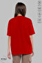 Women's Crew Neck Seashell Printed Cotton Oversize Short Sleeve T-Shirt - 2
