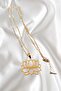 316L Gold Color Lotus Necklace - 2