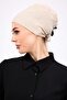 Non-Slip Cream Bonnet Silicone Non-Slip Seamless Women's Hijab Tie-Up (Light Mink - Beige) - 6