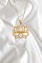316L Gold Color Lotus Necklace