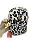 Leopard Patterned Premium Women's Bag with Cross Shoulder Strap 19X12X8 - 2