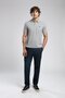 Zarse 1 Normal Waist Tapered Cut Narrow Leg 100% Cotton Navy Blue Men's Trousers