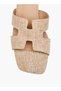 Women's Textured Slip-On Sandals with Block Heel - 4