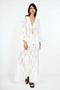 White Jacquard Trousers - 2