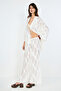 White Jacquard Trousers - 4