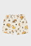 Patterned Stretch Cotton Crew Neck Singlet Boxer 2-Piece Underwear Suit Men's Children's Suit 6651010 - 3