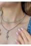 Sihra Accessories Topcuck Steel Chain Pole Star Pendant Silver Color Necklace - 2