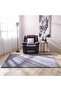 Plush Solid Soft Fur Rug Polyester Area Rug Floor Covering L230xW160cm-Dark Grey - 5