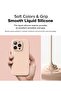 iPhone 16 Pro Case Cover | Silicone Magnetic Series | Pink Sand - 6
