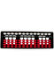 - 13 Step Soroban Student Mental Arithmetic Abacus - Red - White