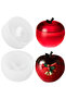 Epoxy Silicone Stone Powder Mold Apple Shaped Candle Holder Jewelry Storage Box Mold