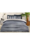 Sadem Organic Onyx King Size Satin Duvet Cover Set - 2