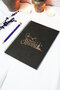 A5 Istanbul Themed Black Kraft Cover Unlined Notebook (120 Sheets) 15X21 cm - School Notebook