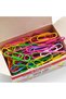 Colored Paper Clips 33 mm Box of 100 (Dl733) - 2