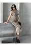 Women's Sleeveless Leopard Print Dress - 2