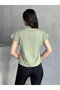 Women's Crew Neck Low Sleeve T-Shirt - 5