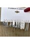 12Pcs Multi-Ring Clip-On Multi-Combine Ring Earrings Set with Pearl Combine Earrings Set 12 Pairs Earrings - 3