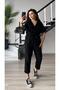 Black Muslin Belted Jumpsuit