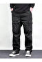 Men's Cargo Pocketed Gabardine Baggy Pants - 3