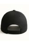 Black Unisex Sports Hat Summer Cotton Sweatband & Air Holes Embroidered - 2