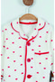 Heart Printed Baby Pajama Set - 3