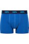 U.S. Polo Assn. Men's 80509 Navy Blue-Sax-Printed 3-Piece Boxer - 3